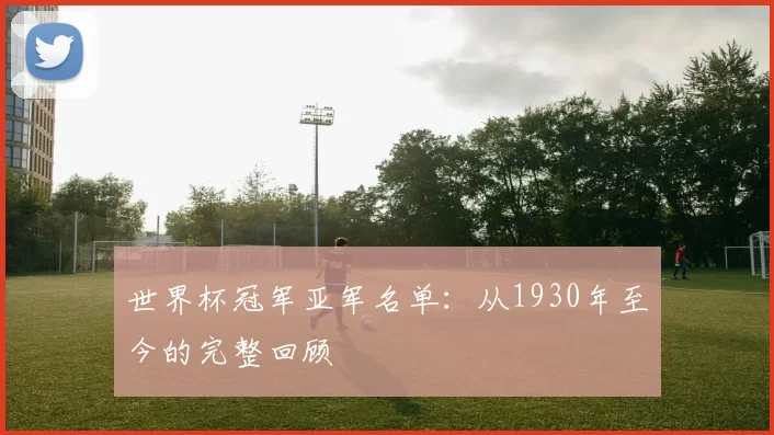世界杯冠军亚军名单:从1930年至今的完整回顾