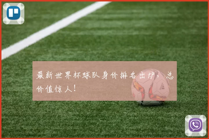 最新世界杯球队身价排名出炉,总价值惊人!